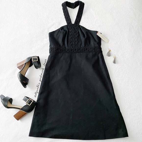 NWT Eyelet Accented Halter Dress - Picture 2 of 9